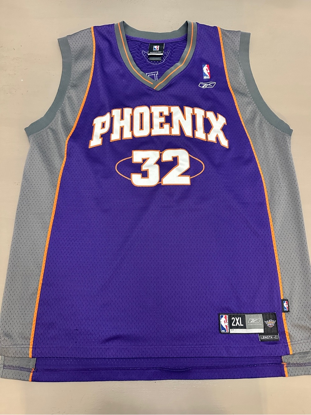 Vintage Reebok Phoenix Suns Amare Stoudemire #32 NBA Jersey Mens 2XL Purple Y2K